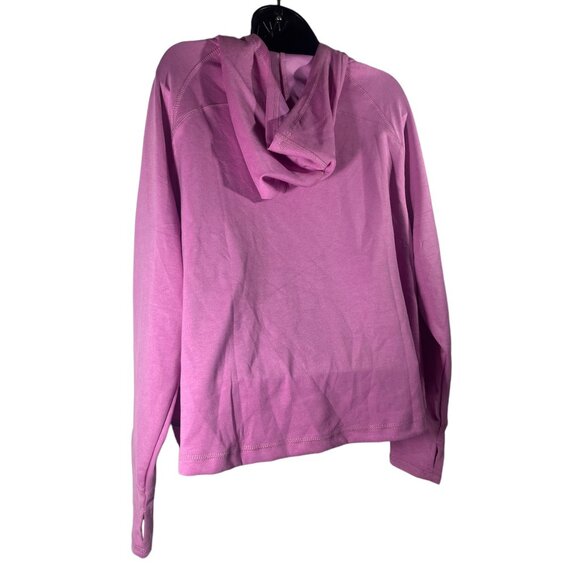 Nine West Sweater Cowl Neck Tunic Athletic Crop Sweatshirt L Womens Pink Sweater - Picture 6 of 9
